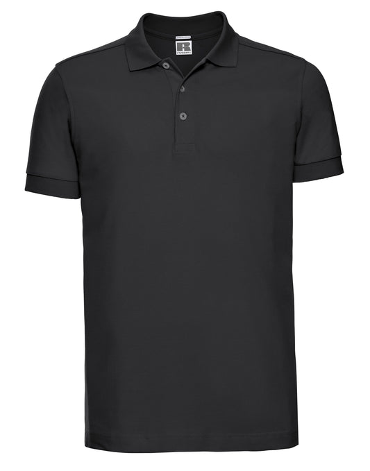 Men's Fitted Stretch Polo - Black