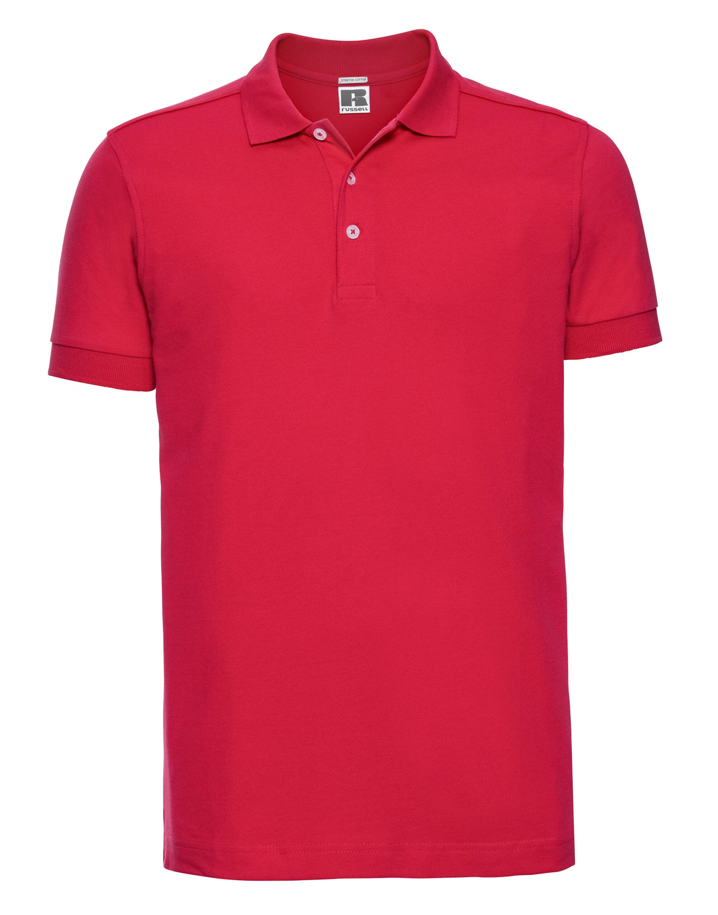 Men's Fitted Stretch Polo - Classic Red