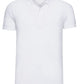 Men's Fitted Stretch Polo - White