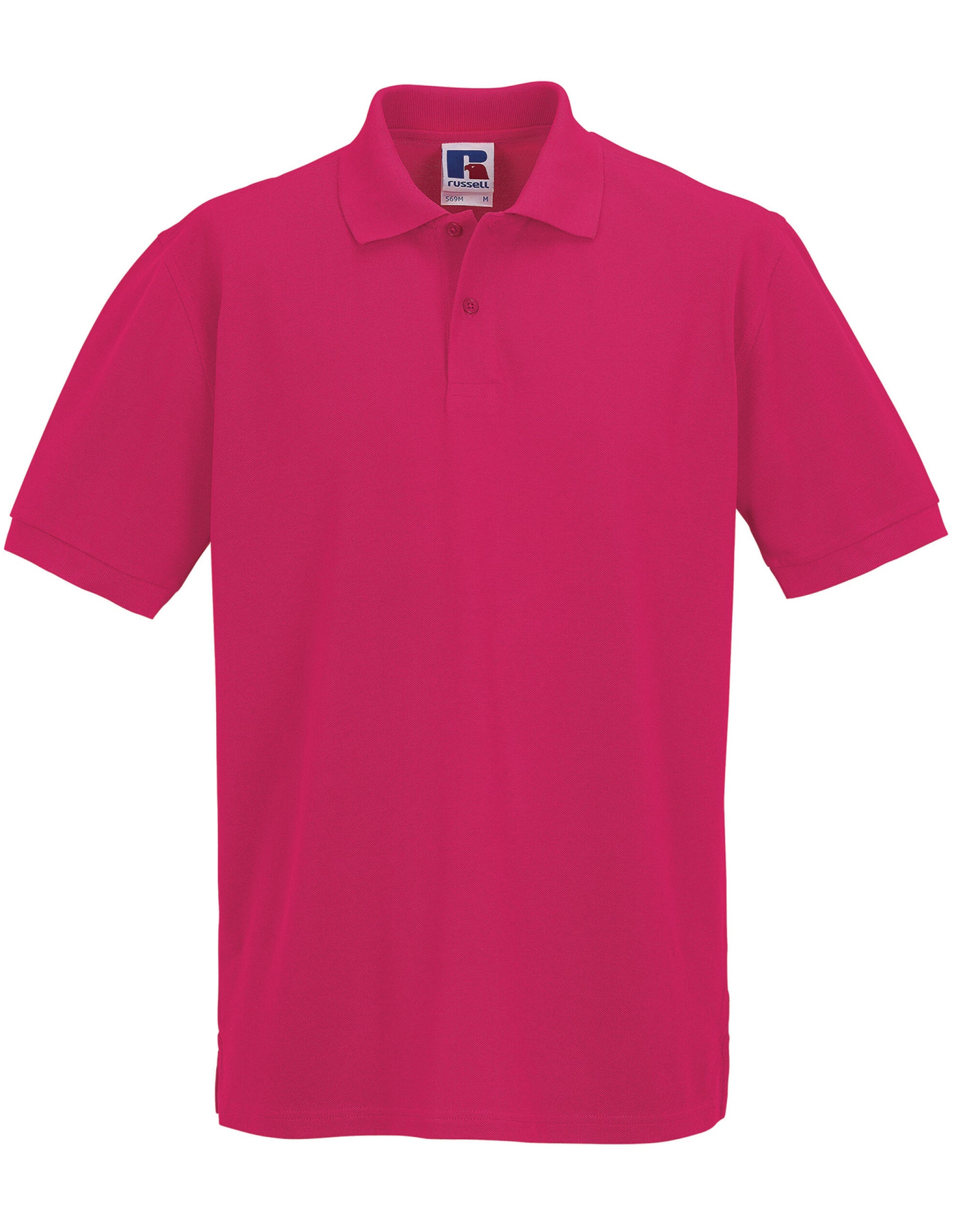 Men's Classic Cotton Polo - Fuchsia