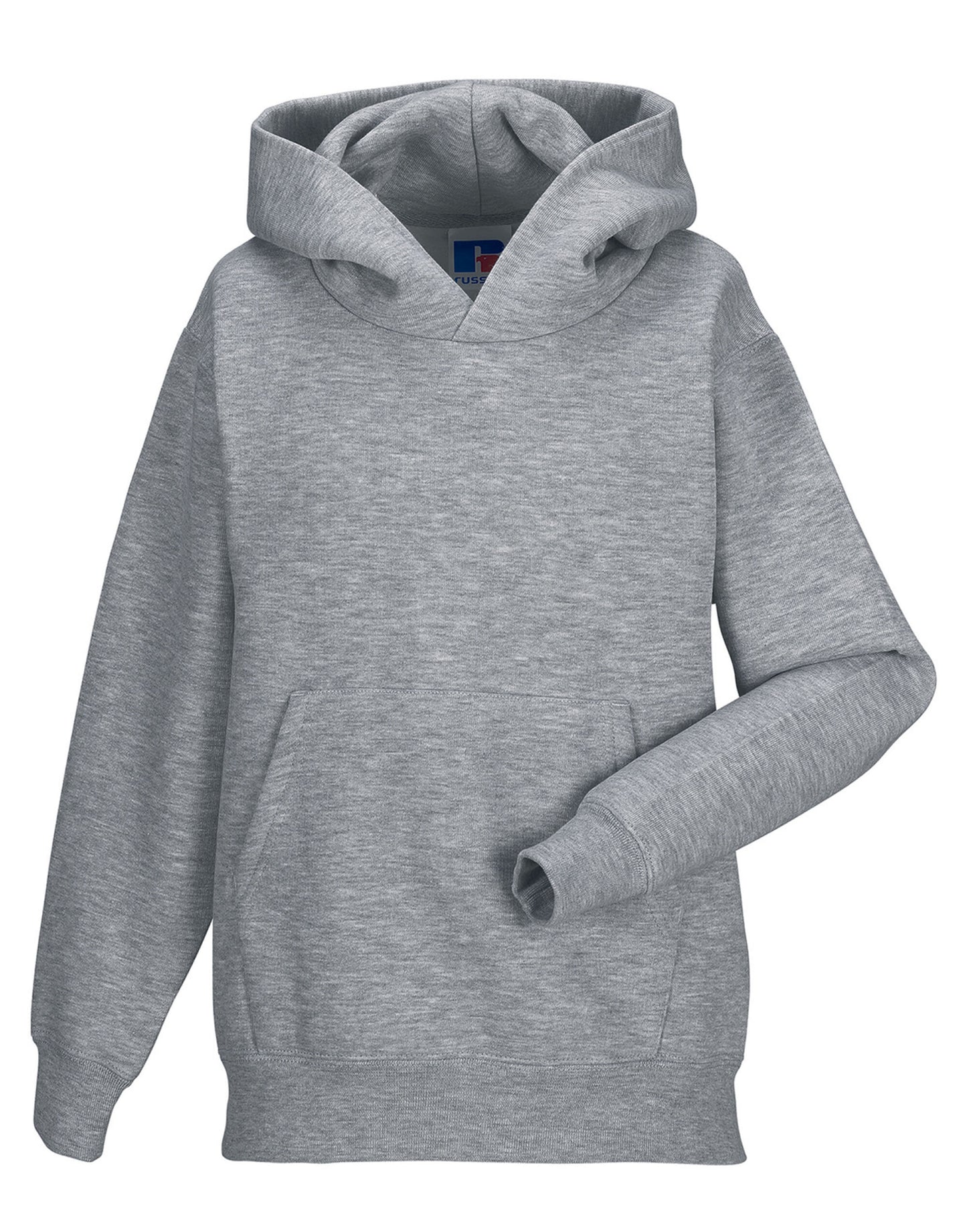 Kids Hooded Sweatshirt - Light Oxford