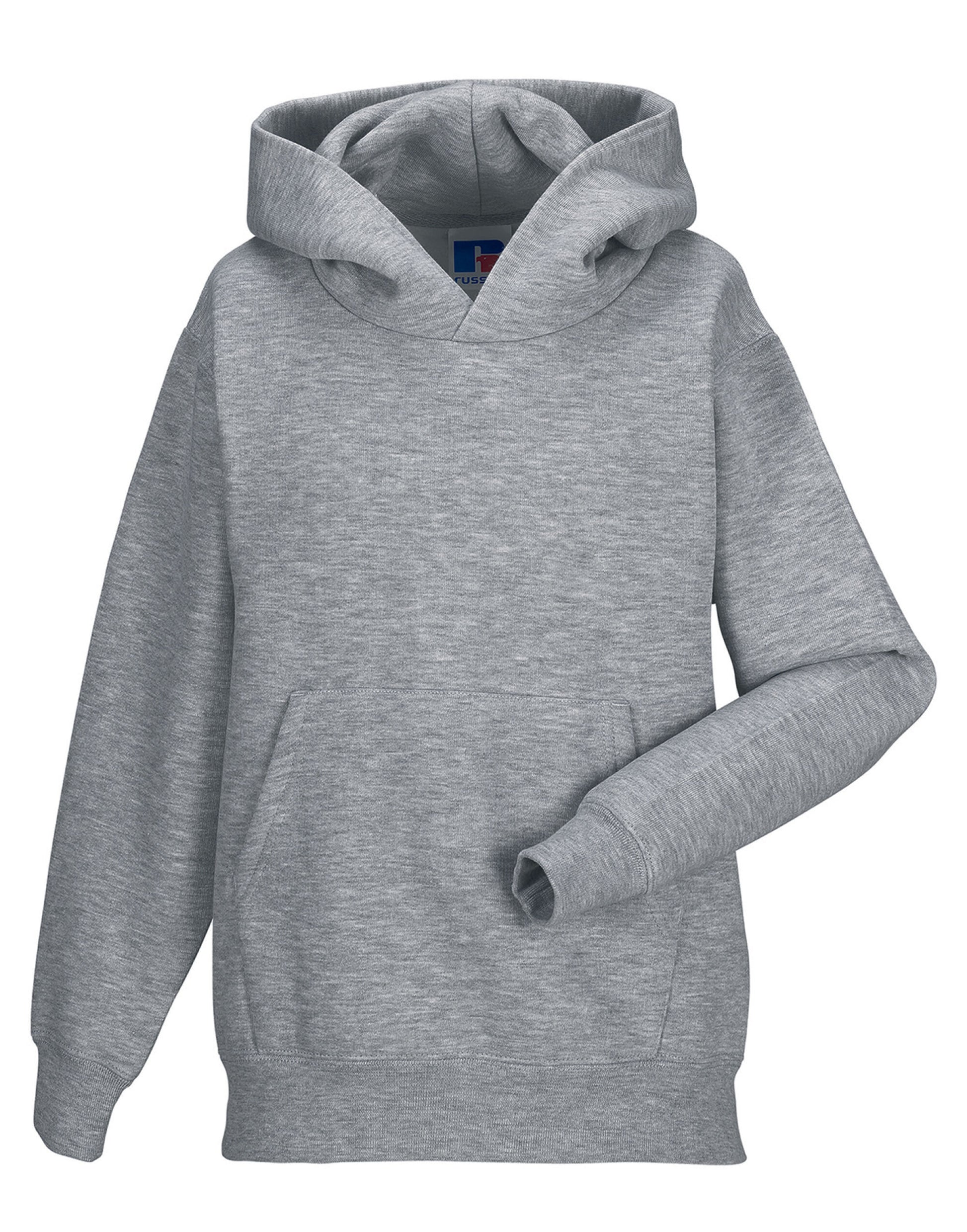 Kids Hooded Sweatshirt - Light Oxford