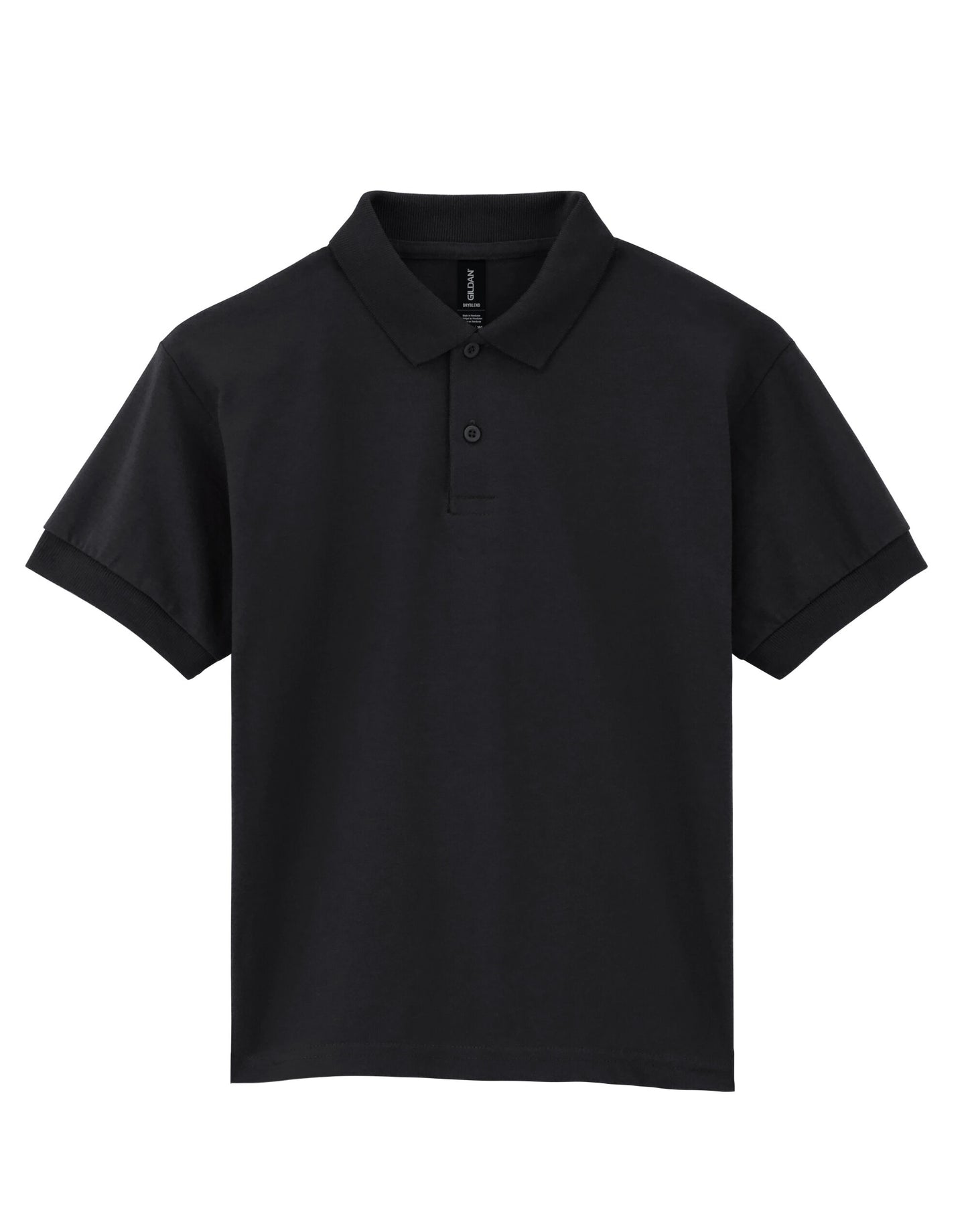 DryBlend® Youth Jersey Polo - Black