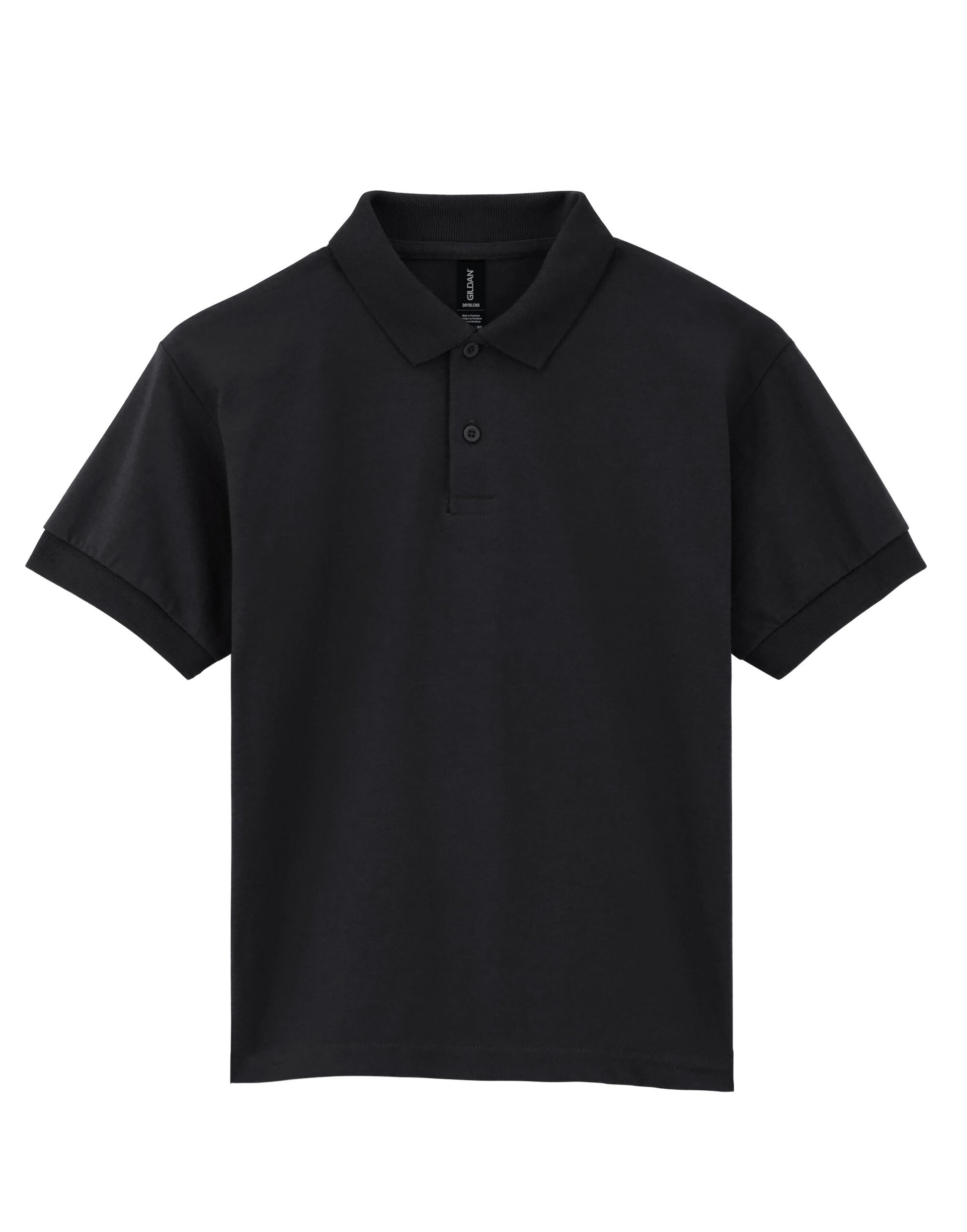 DryBlend® Youth Jersey Polo - Black