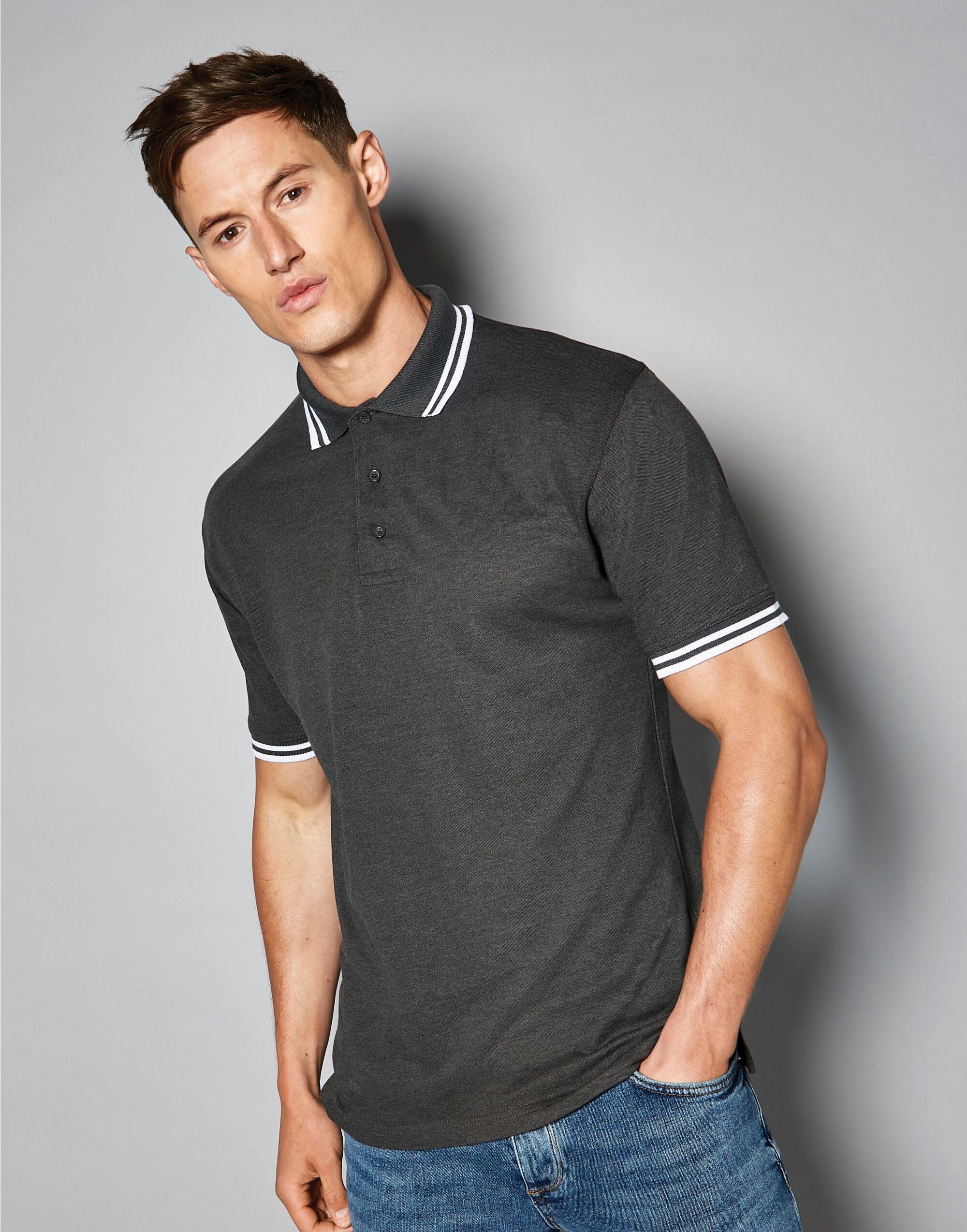 Classic Fit Tipped Collar Polo