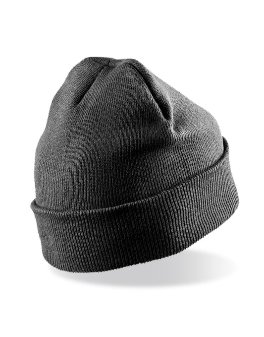 Recycled Woolly Ski Hat - Charcoal Grey
