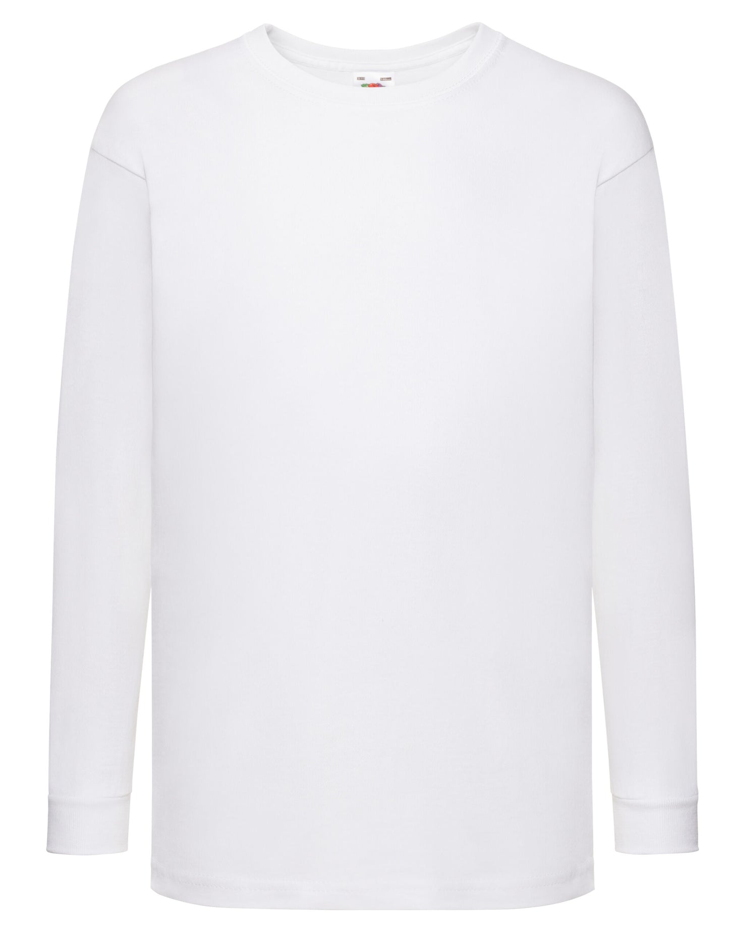 Kid's Valueweight Long Sleeve T - White