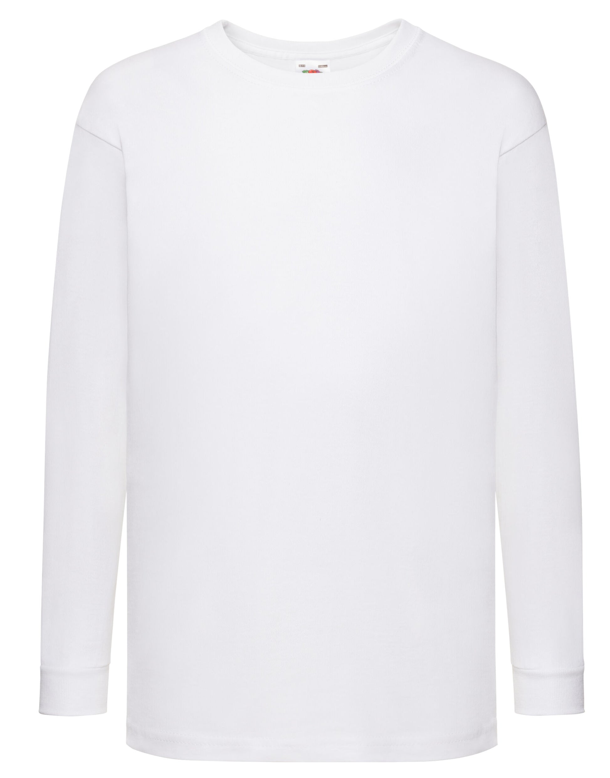 Kid's Valueweight Long Sleeve T - White
