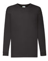 Kid's Valueweight Long Sleeve T - Black