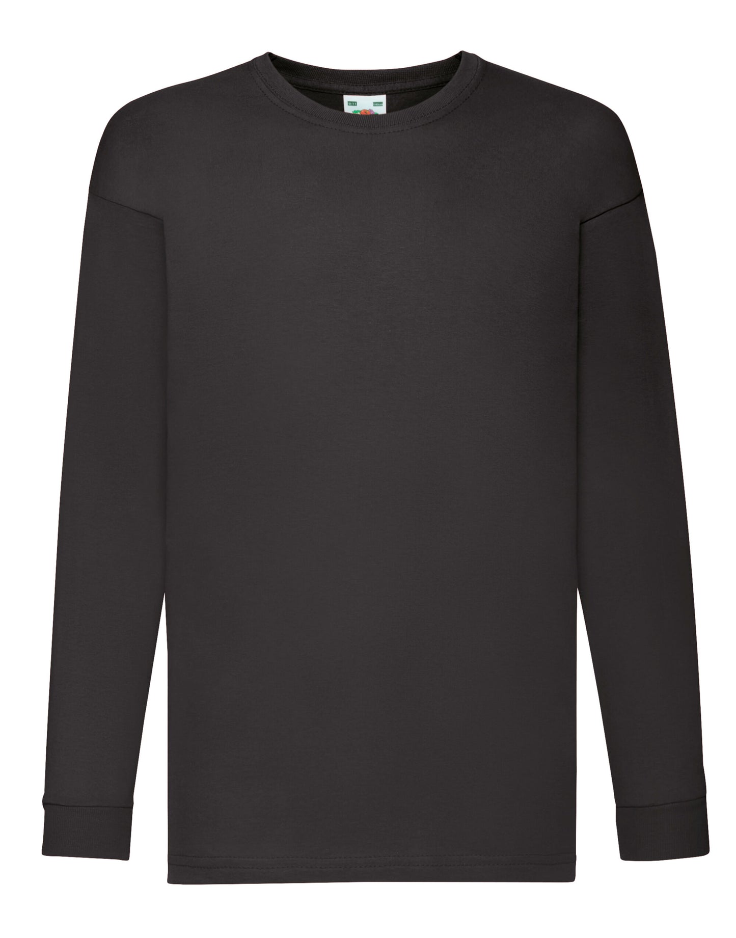 Kid's Valueweight Long Sleeve T - Black