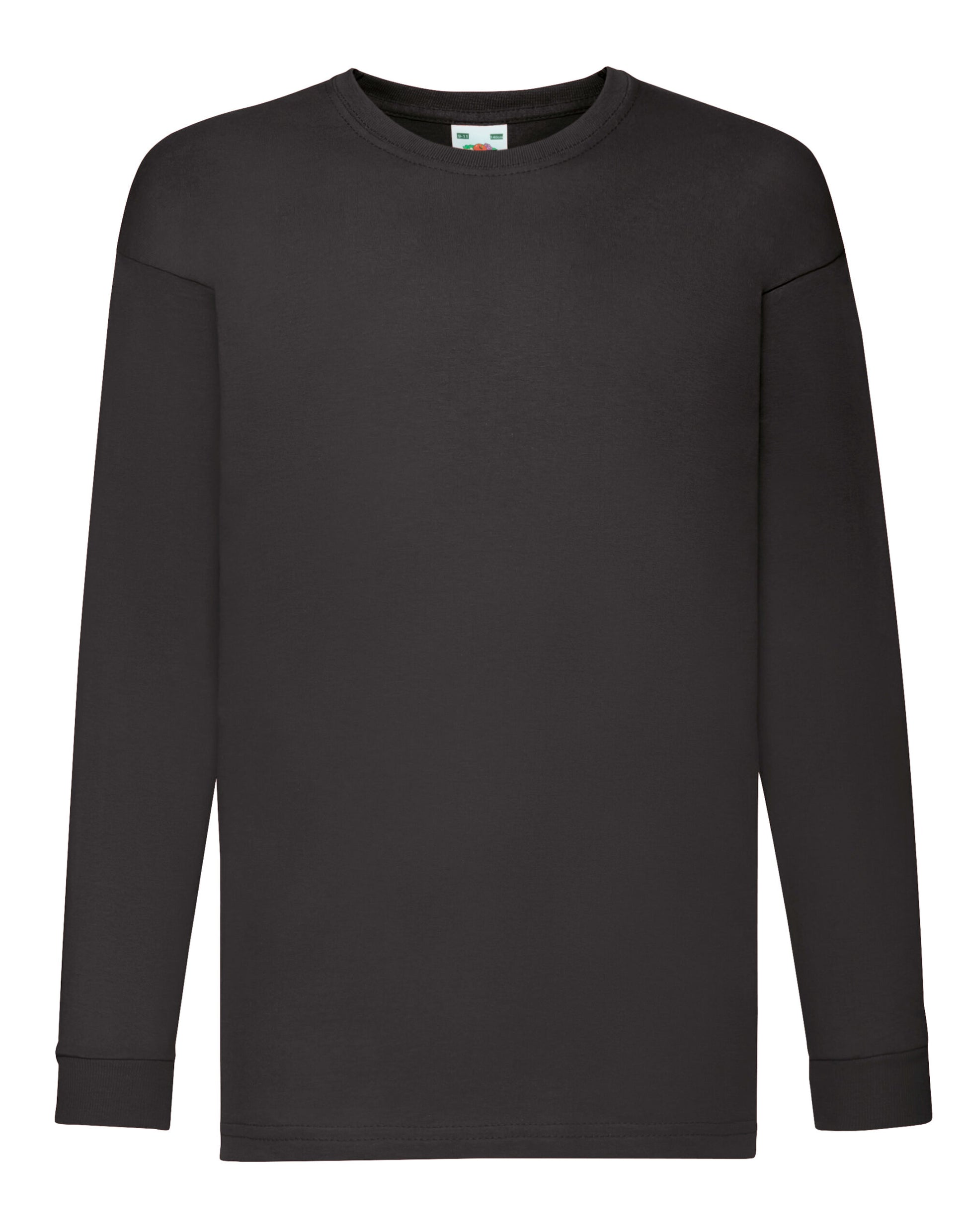 Kid's Valueweight Long Sleeve T - Black