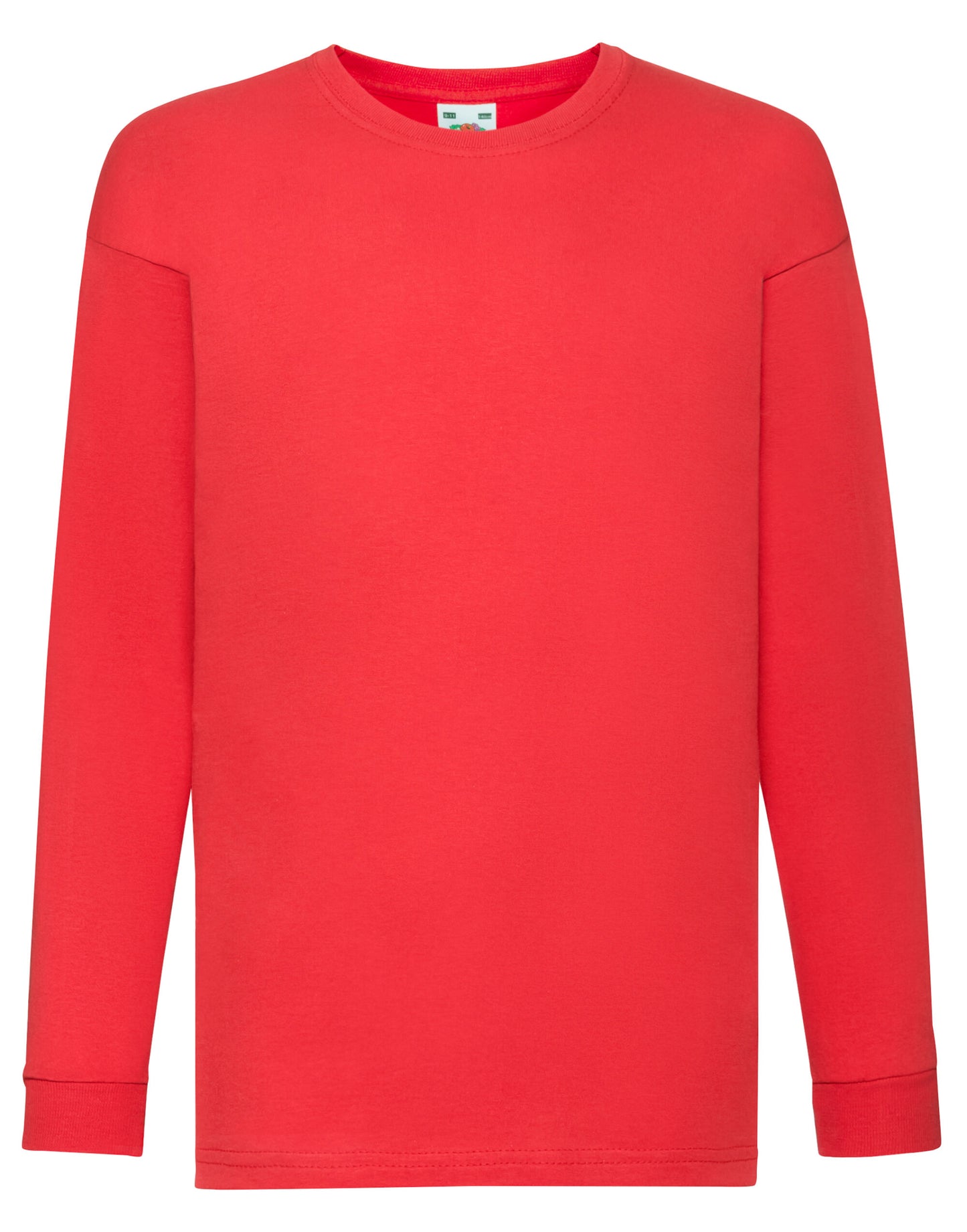 Kid's Valueweight Long Sleeve T - Red