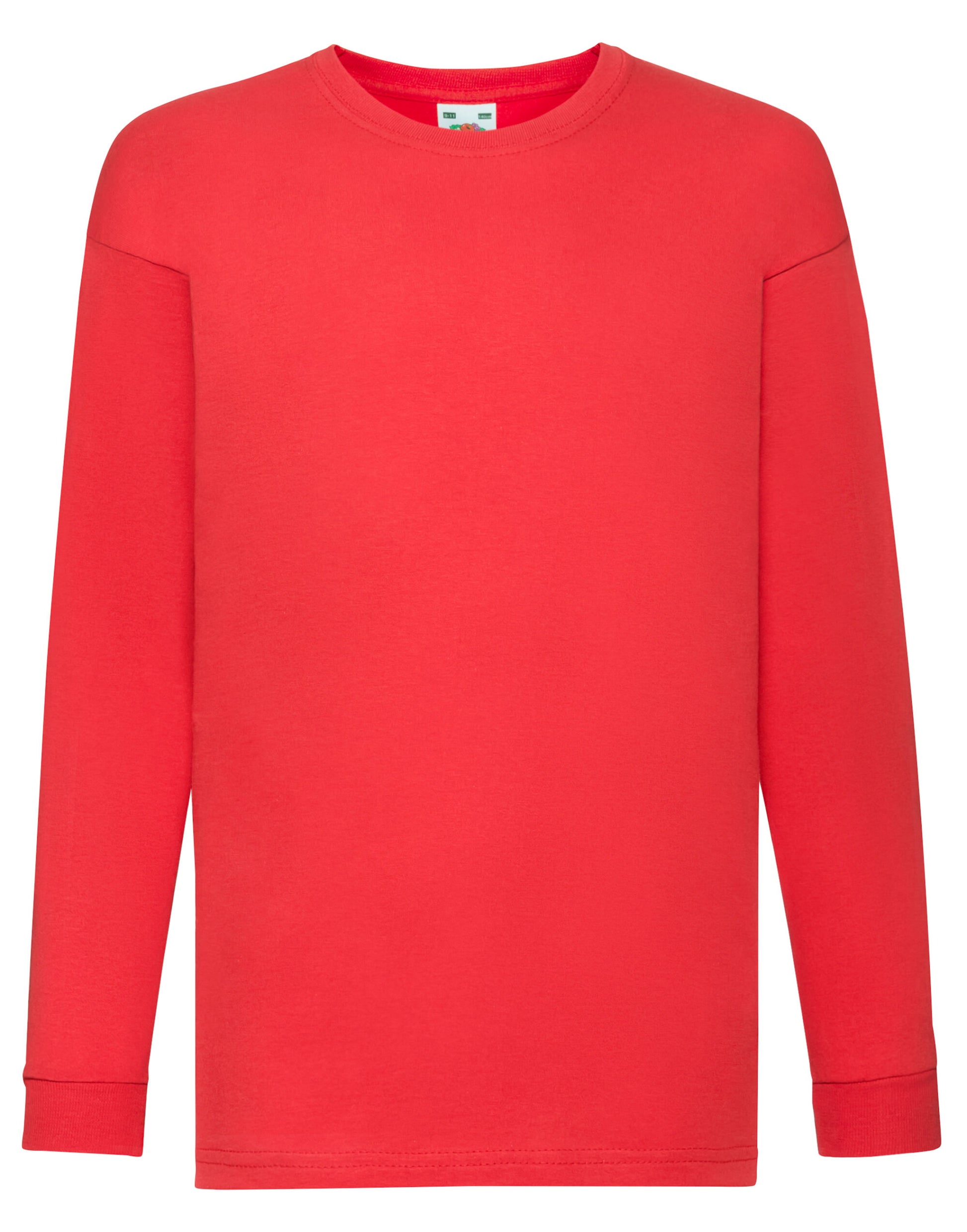 Kid's Valueweight Long Sleeve T - Red