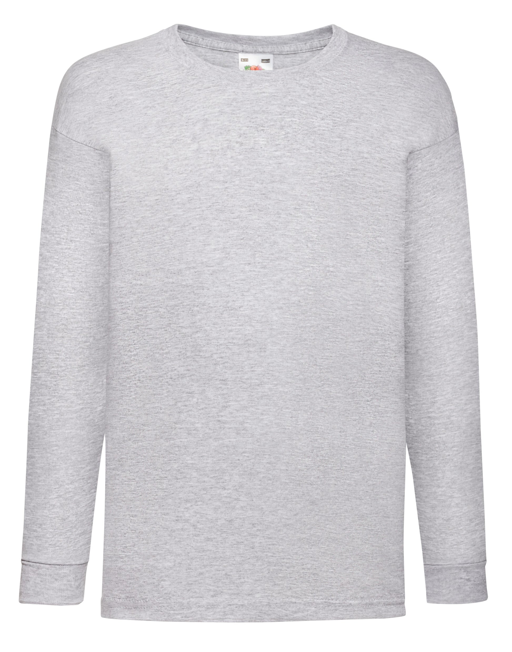 Kid's Valueweight Long Sleeve T - Heather Grey