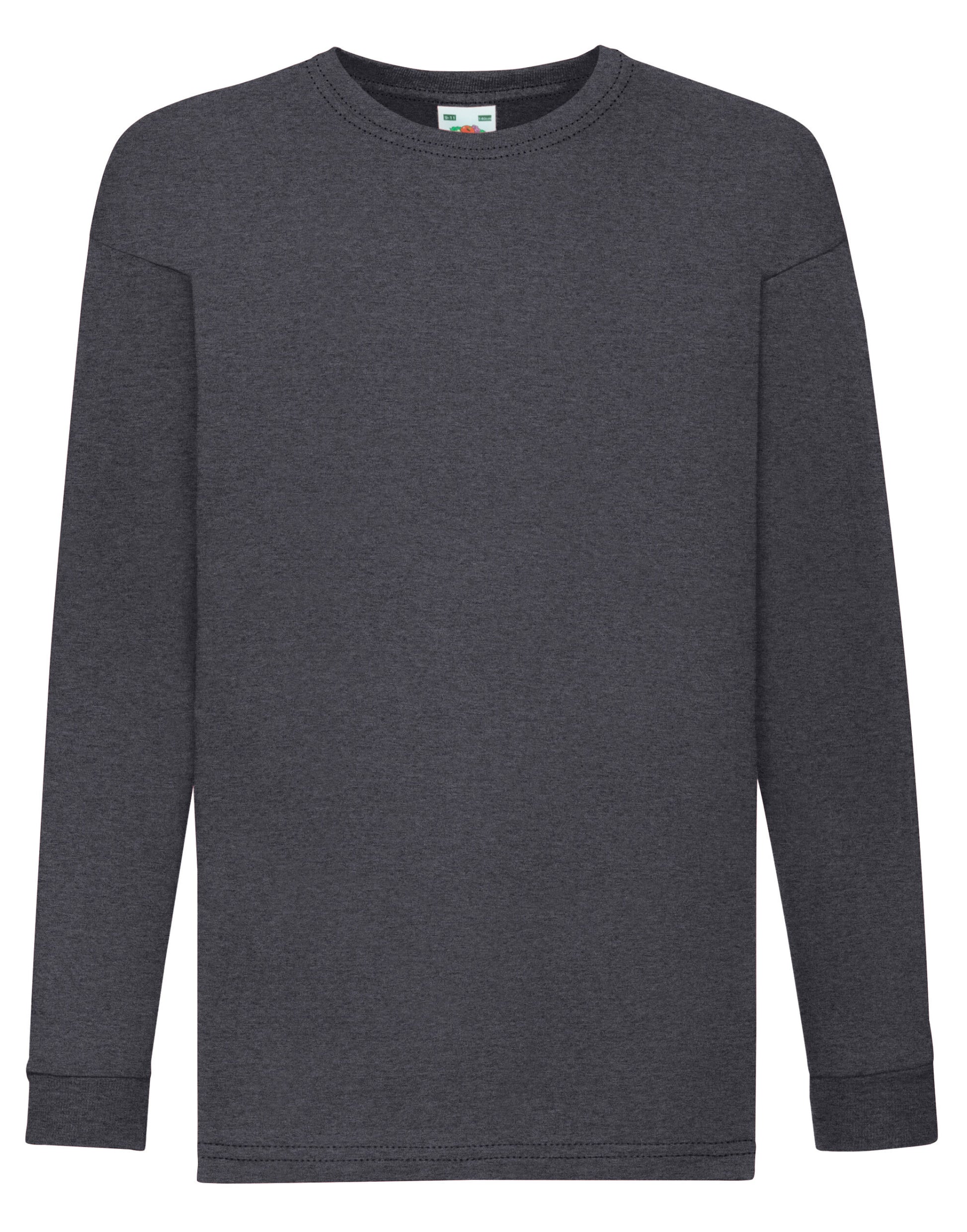 Kid's Valueweight Long Sleeve T - Dark Heather