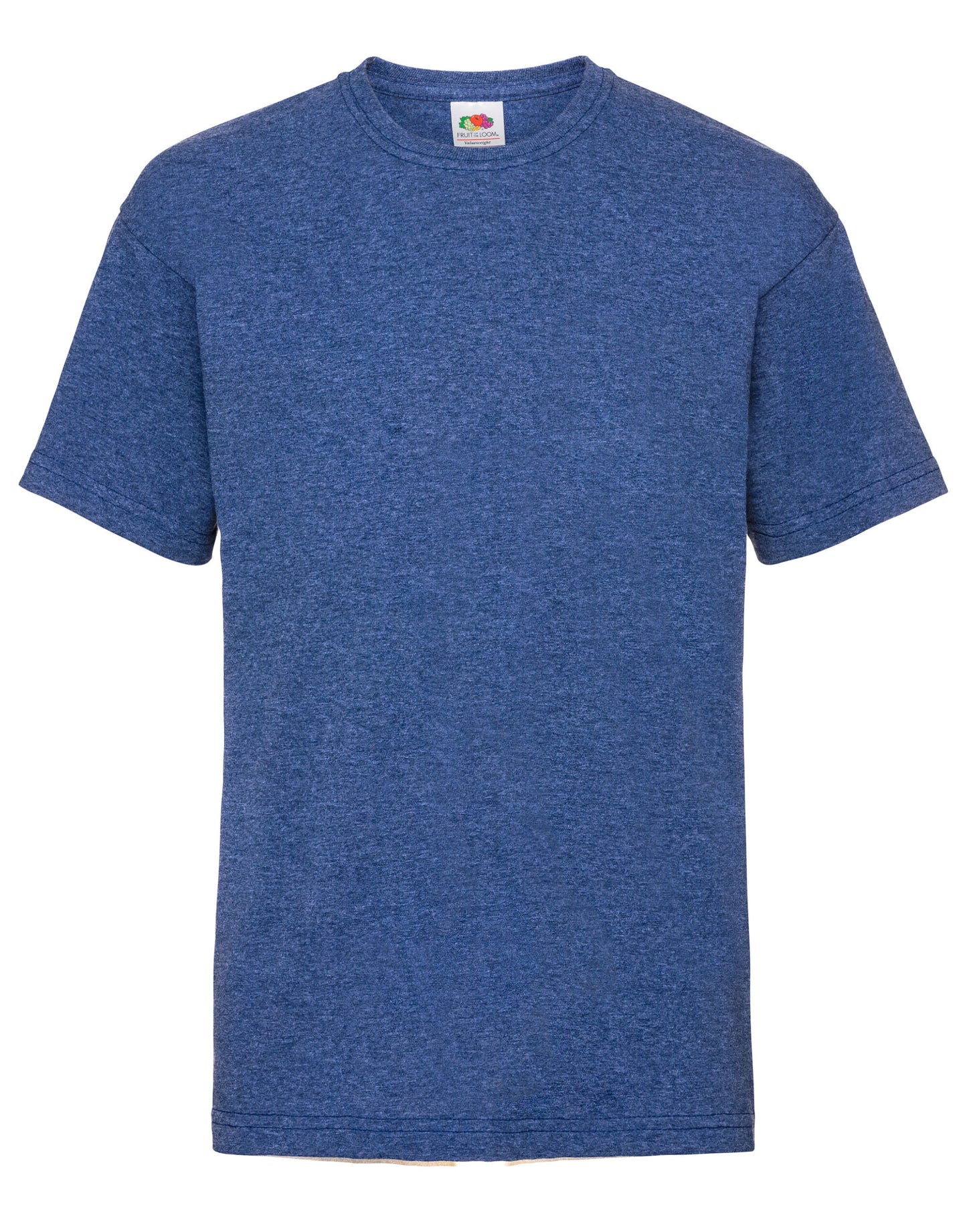 Kid's Valueweight T - Retro Heather Royal