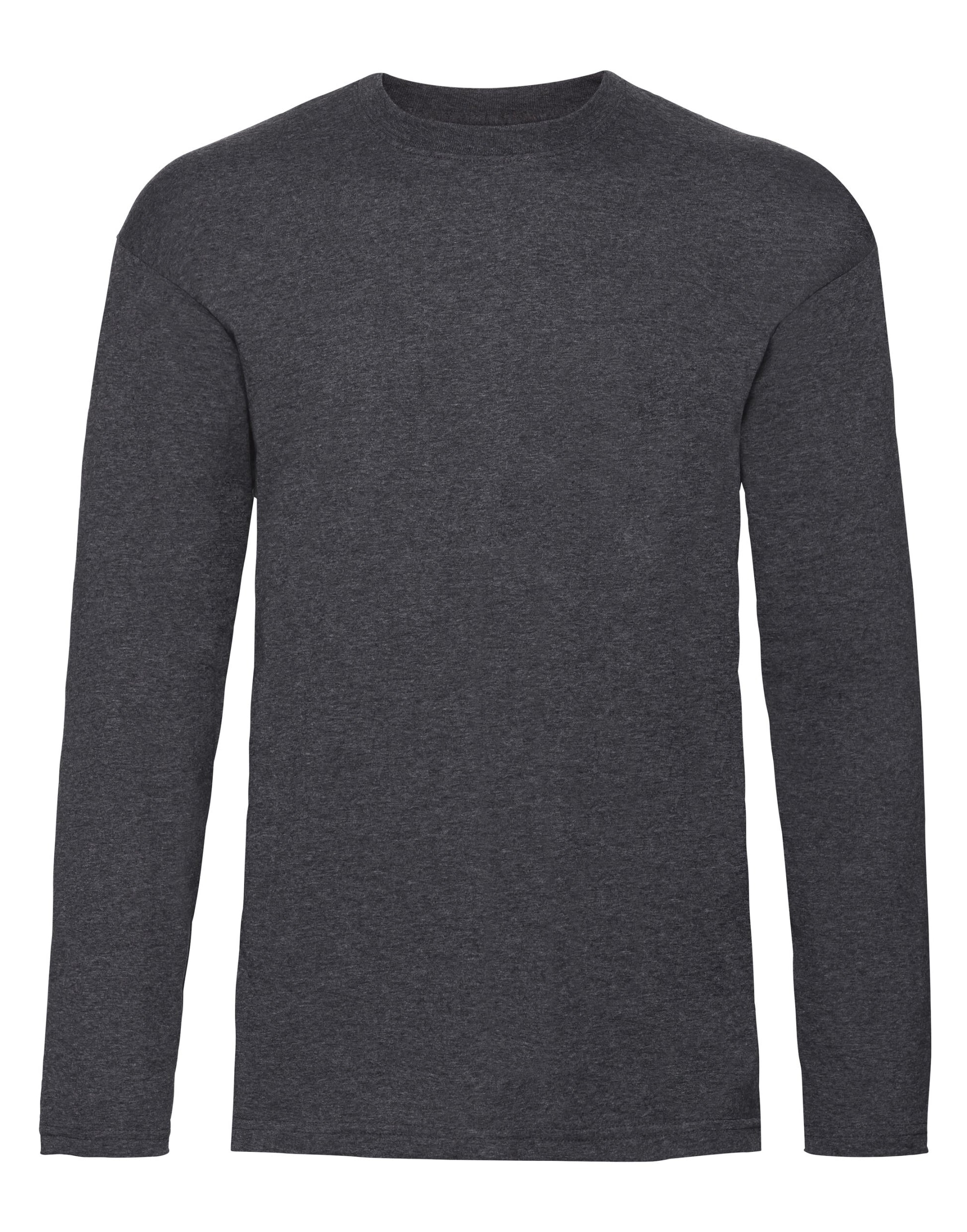 Men's Valueweight Long Sleeve T-Shirt - Dark Heather
