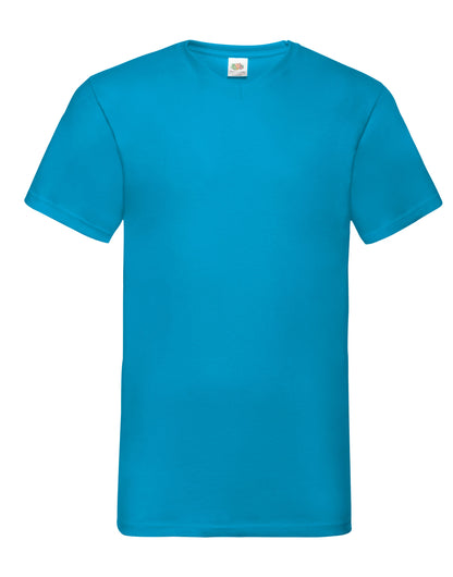 Men's Valueweight V-Neck T - Azure Blue