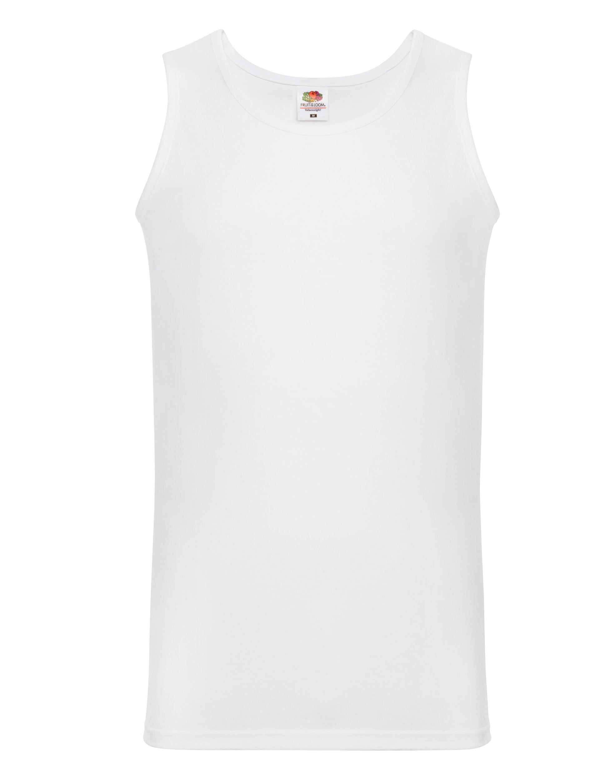 Men's Valueweight Athletic Vest - White