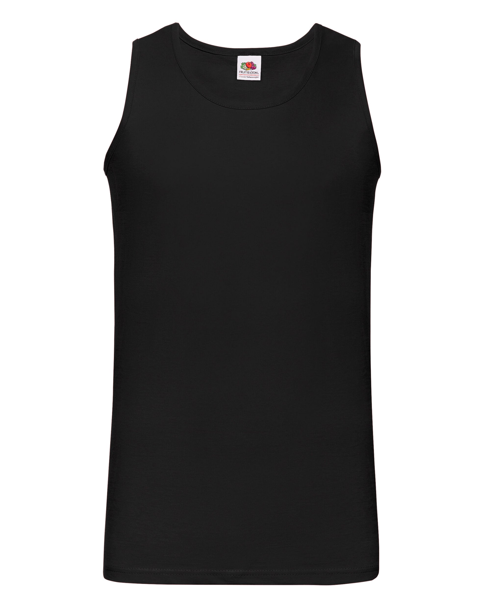 Men's Valueweight Athletic Vest - Black