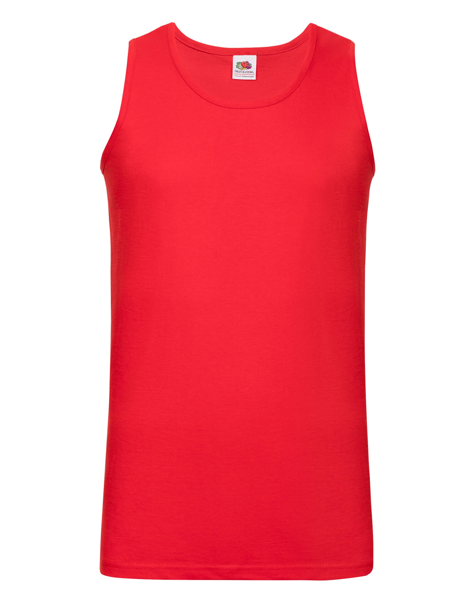 Men's Valueweight Athletic Vest - Red