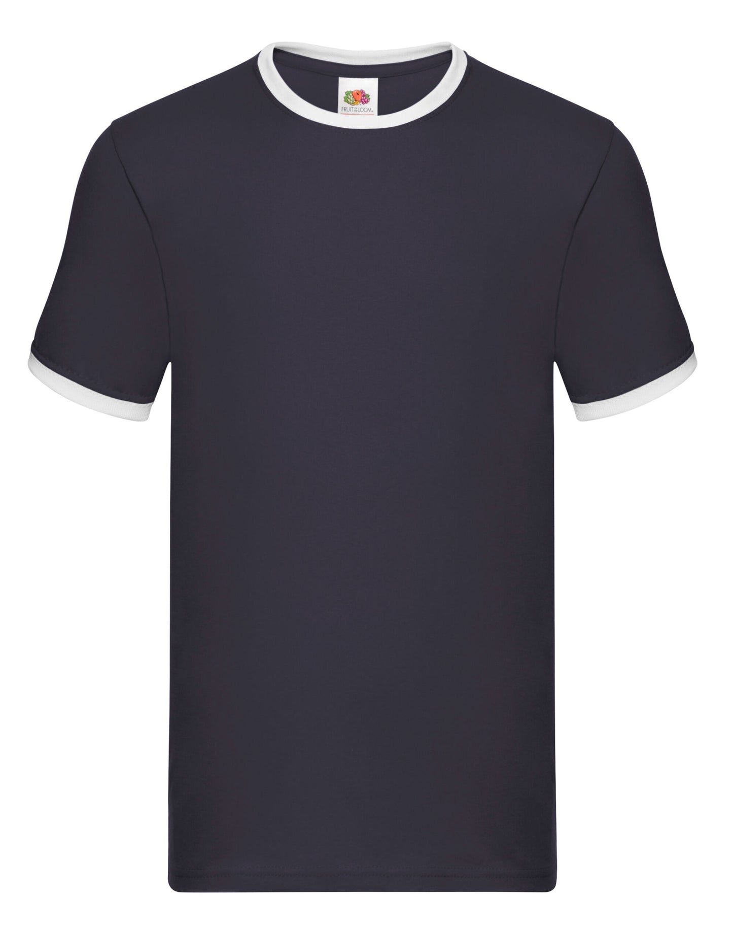 Men's Valueweight Ringer T - Navy/White