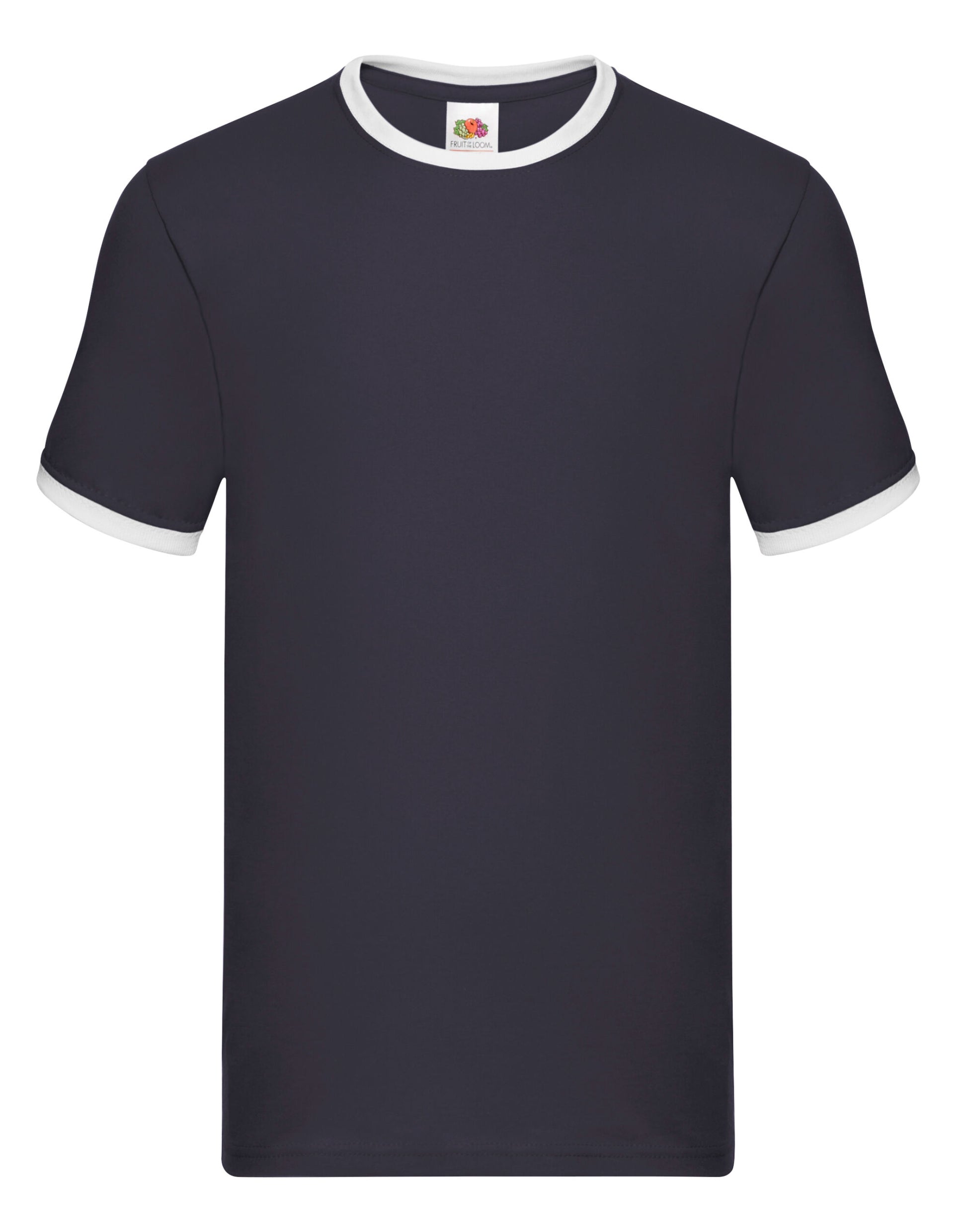 Men's Valueweight Ringer T - Navy/White