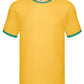Men's Valueweight Ringer T - Sunflower/Kelly Green
