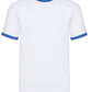 Men's Valueweight Ringer T - White/Royal Blue