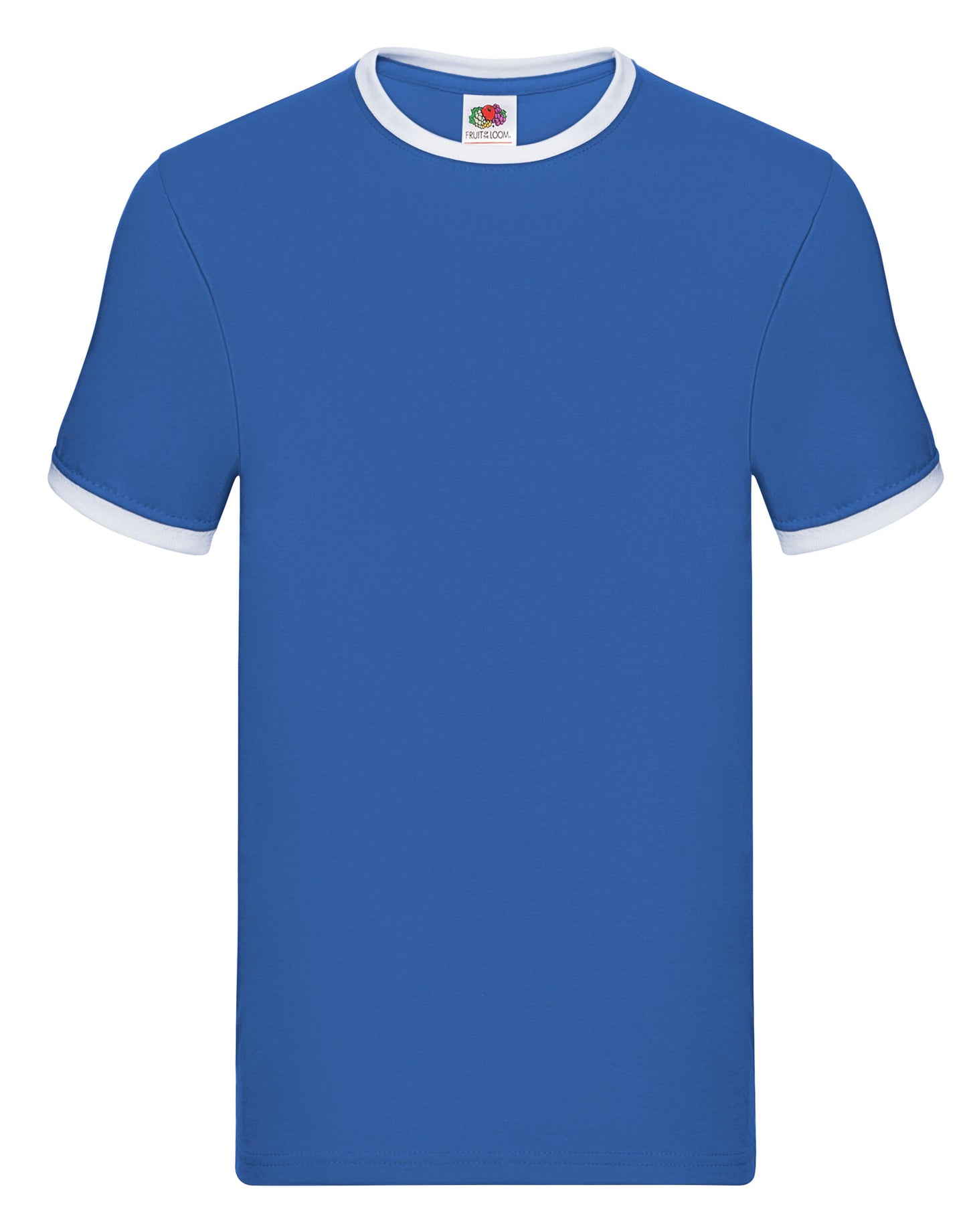Men's Valueweight Ringer T - Royal/White