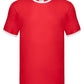 Men's Valueweight Ringer T - Red/White
