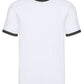 Men's Valueweight Ringer T - White/Black