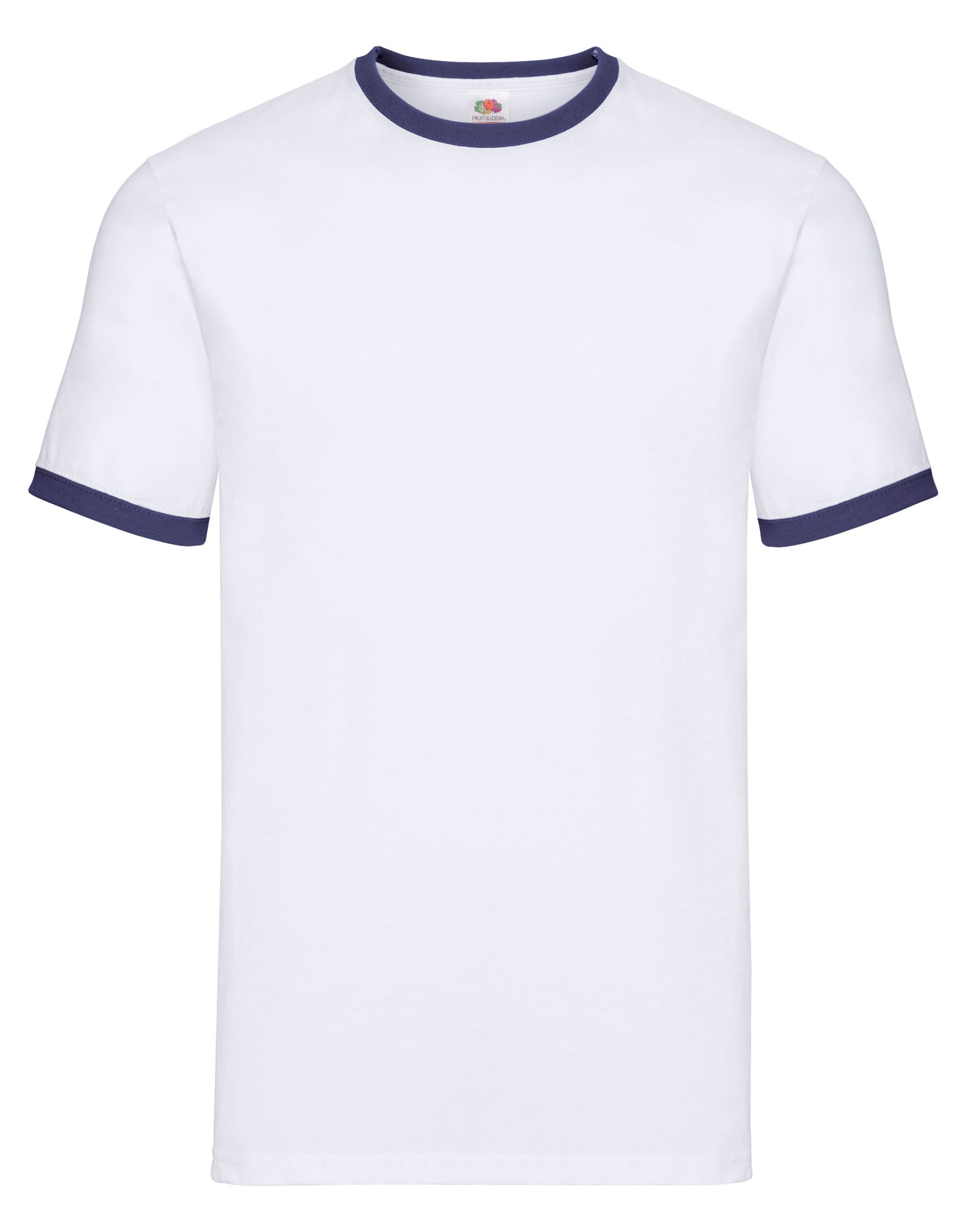 Men's Valueweight Ringer T - White/Navy