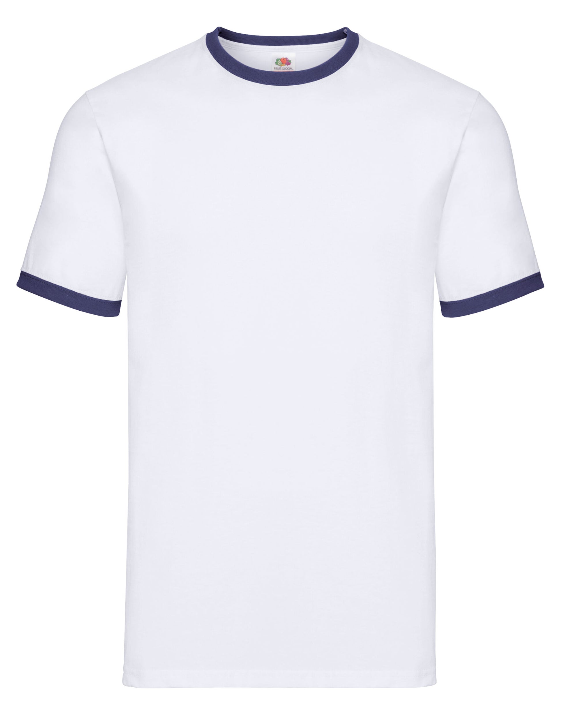 Men's Valueweight Ringer T - White/Navy