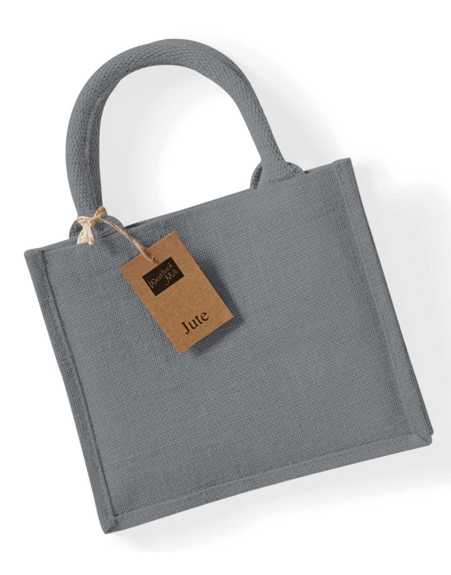 Jute Mini Gift Bag - Graphite Grey/Graphite Grey