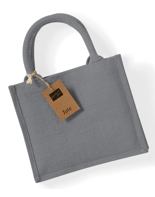 Jute Mini Gift Bag - Graphite Grey/Graphite Grey