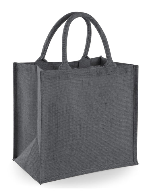Jute Midi Tote - Graphite Grey/Graphite Grey