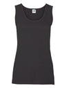 Ladies' Valueweight Athletic Vest - Black