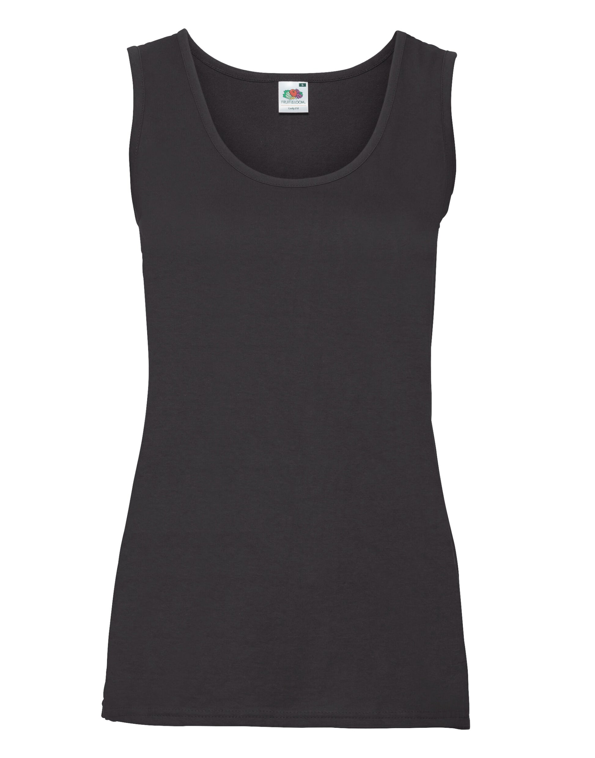 Ladies' Valueweight Athletic Vest - Black