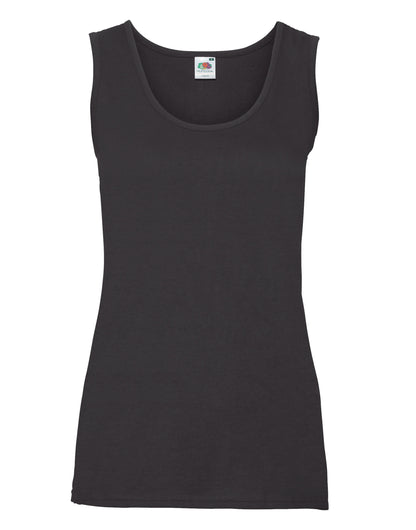 Ladies' Valueweight Athletic Vest - Black