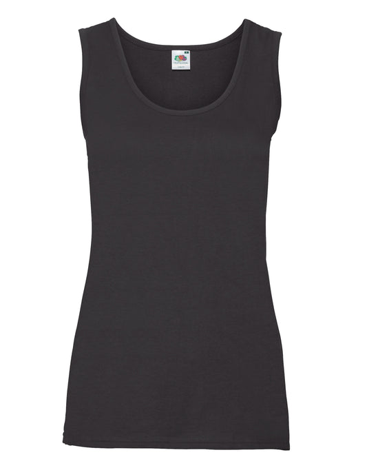 Ladies' Valueweight Athletic Vest - Black