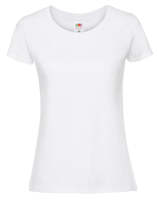 Ladies' Iconic 195 Ring Spun Premium T - White