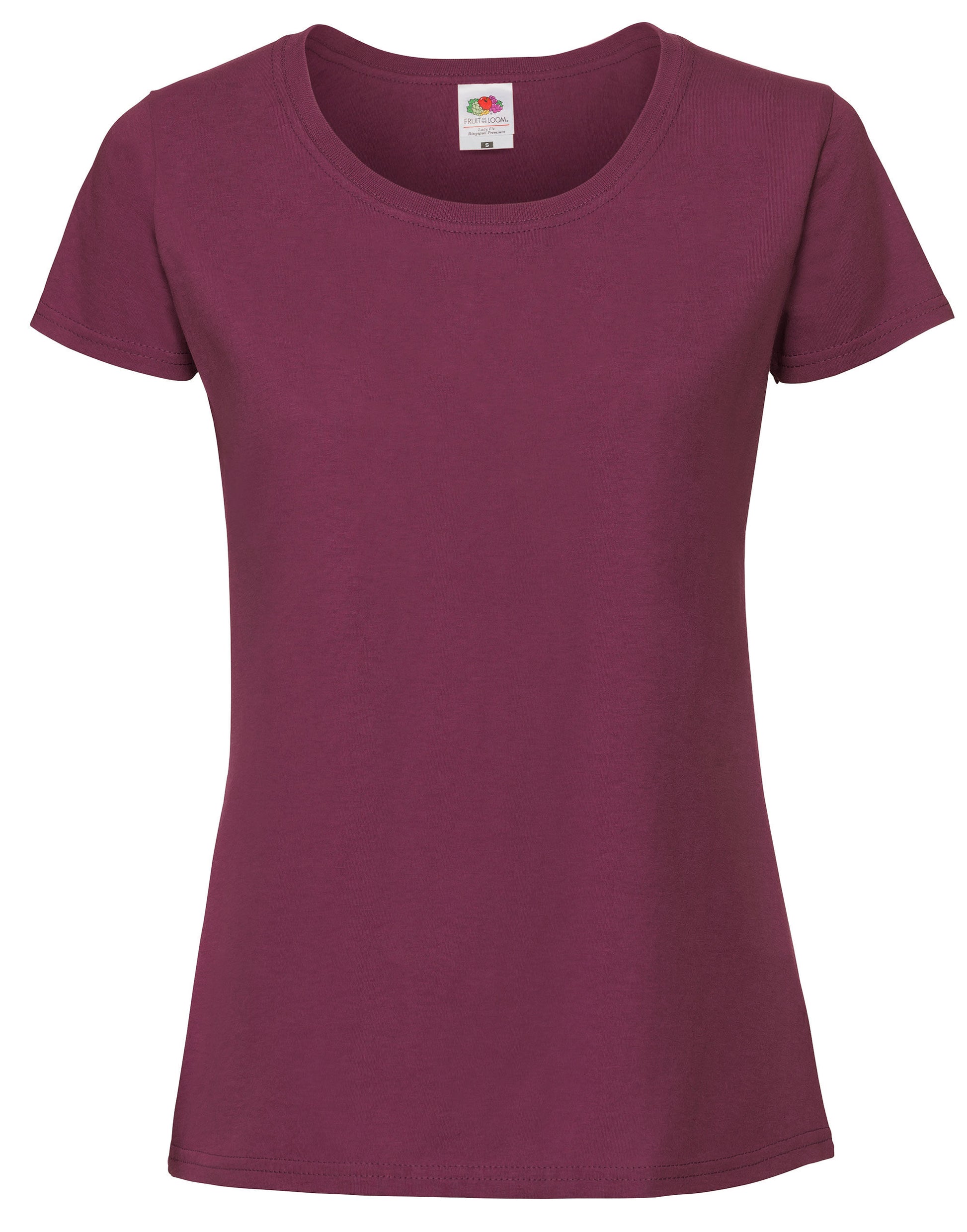 Ladies' Iconic 195 Ring Spun Premium T - Burgundy