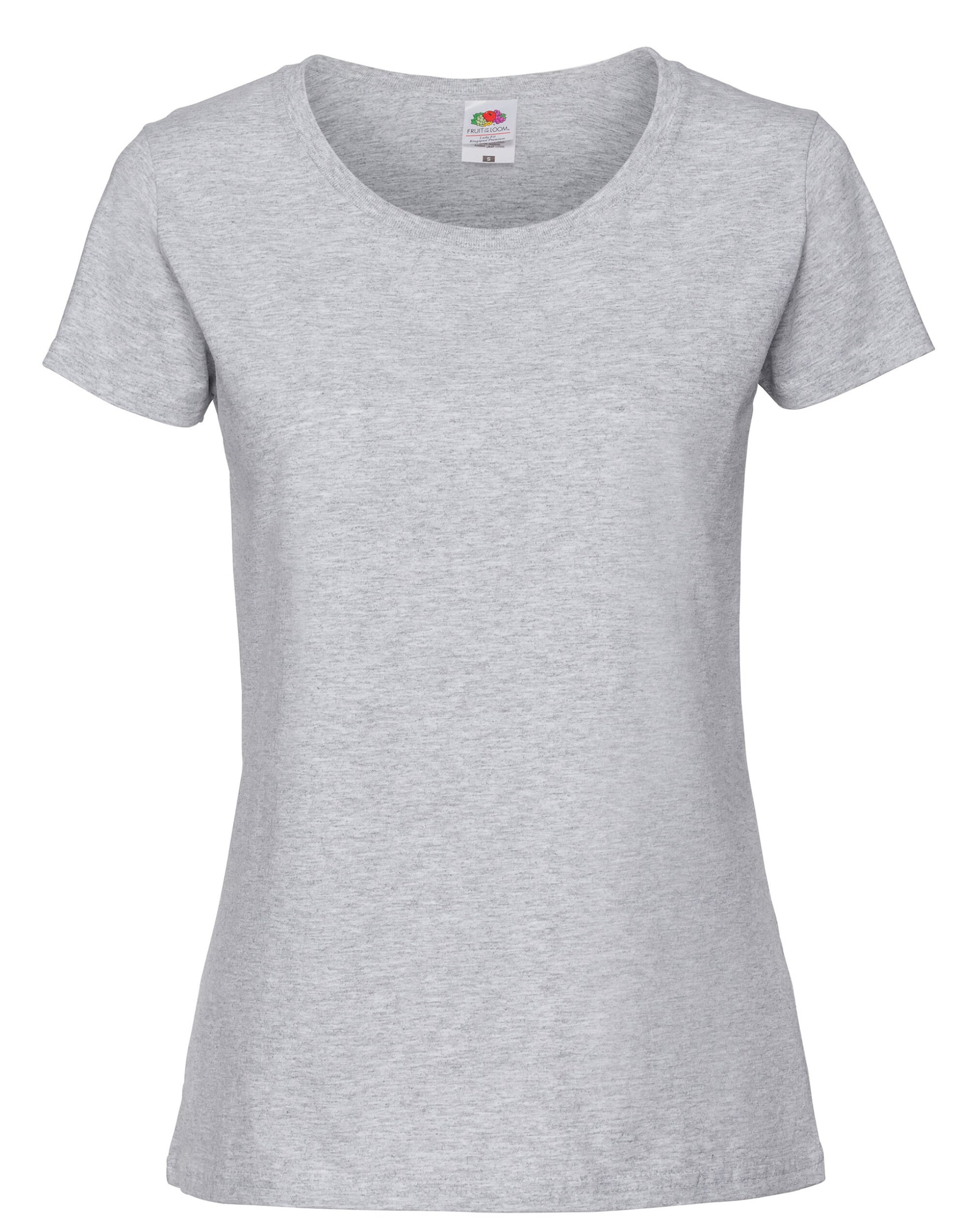 Ladies' Iconic 195 Ring Spun Premium T - Heather Grey