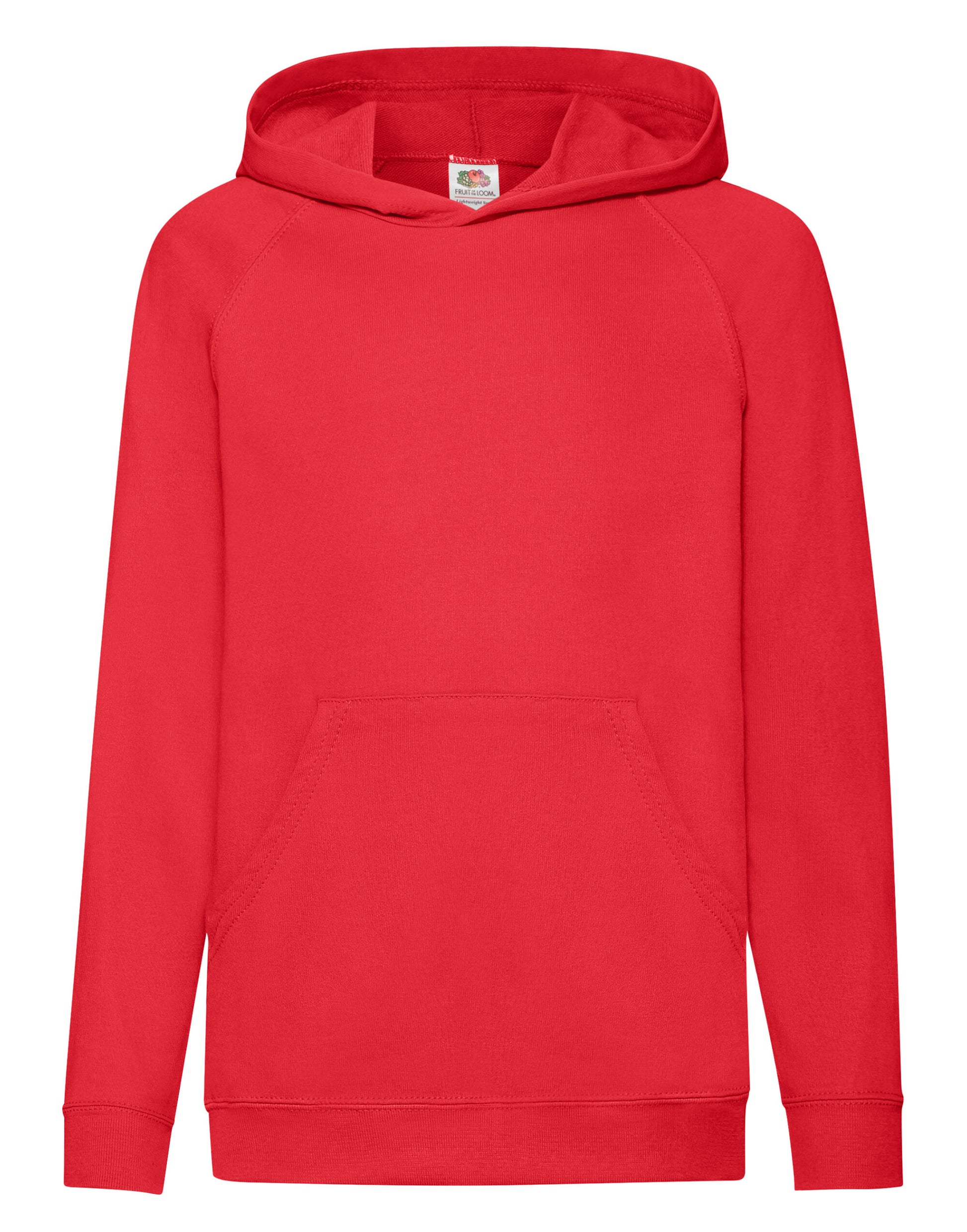 Kid's Lightweight Hooded Sweat - Red