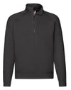 Men's Premium Zip Neck Sweat - Black