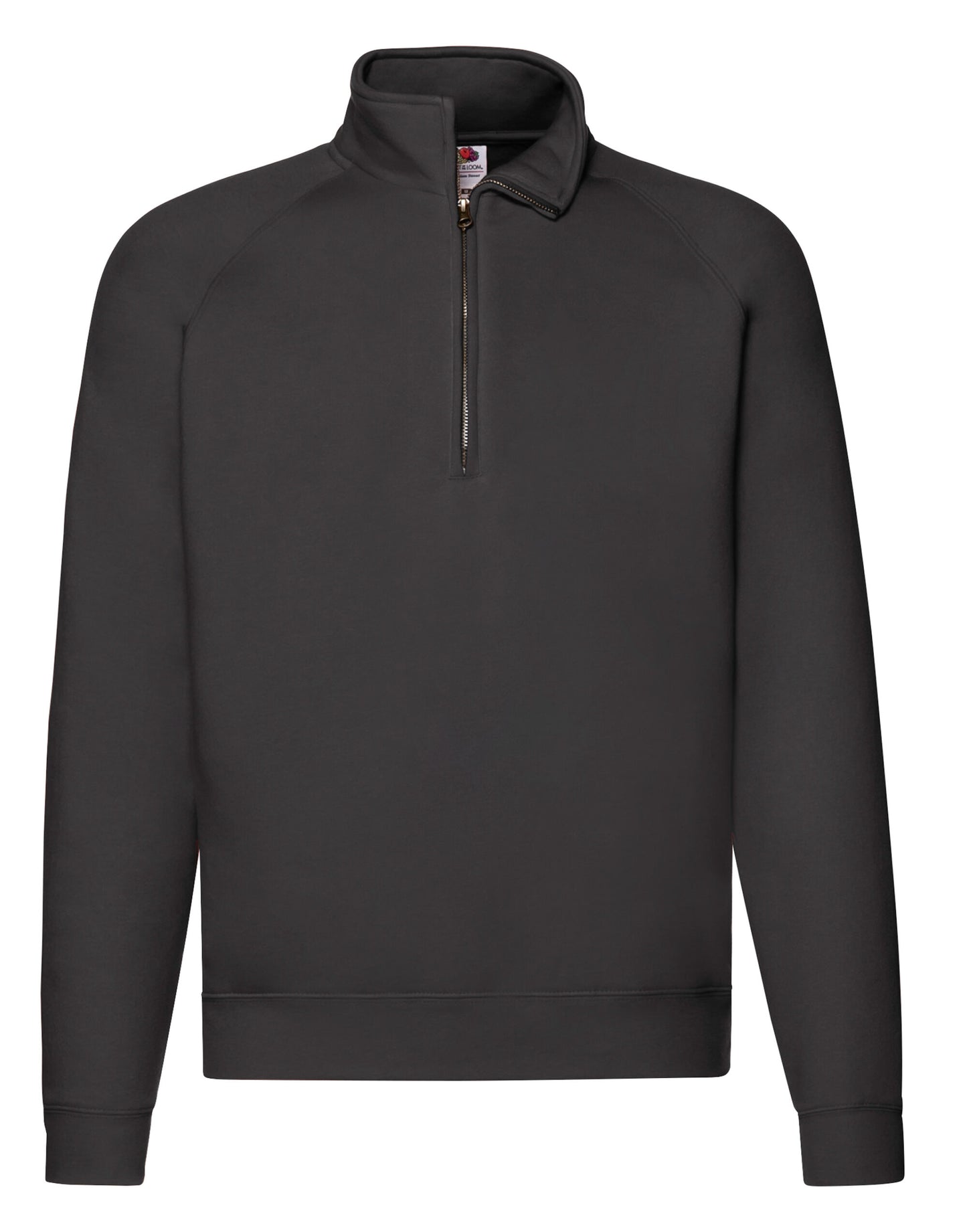 Men's Premium Zip Neck Sweat - Black