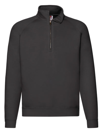 Men's Premium Zip Neck Sweat - Black