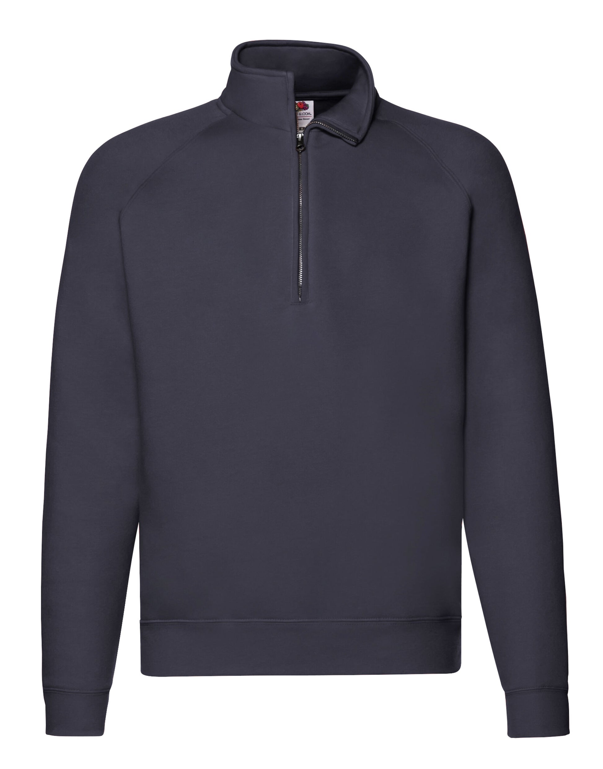 Men's Premium Zip Neck Sweat - Deep Navy