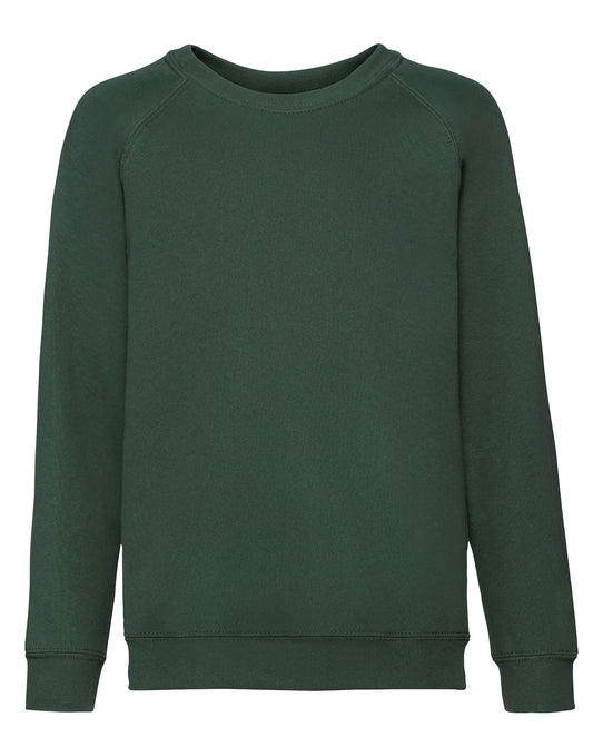 Kid's Classic Raglan Sweat - Bottle Green